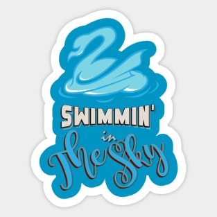 Swimming in the Sky Sticker